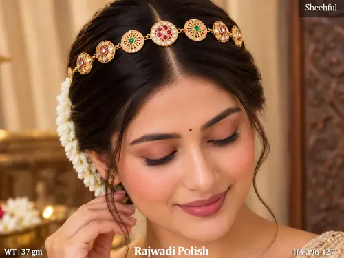 Traditional Designer Hair Accessory With Elegant Stone Work