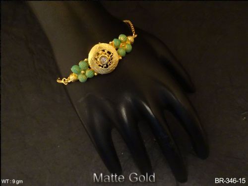 Antique Round Bracelet in Matte Finish for Women