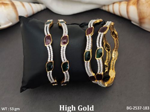 Bangle Set with CZ Stones