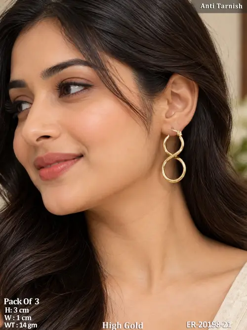 Trendy Double Circle Hoop Earrings For Women