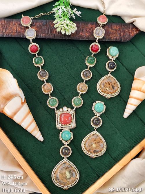 Long AD Necklace Set with Earrings for Women, photo 2 of 3
