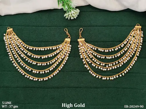 Layered Stone-Studded Earrings for Women