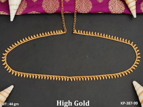 Antique Jewellery Stylish Antique Kamar Patta With High Gold Polish