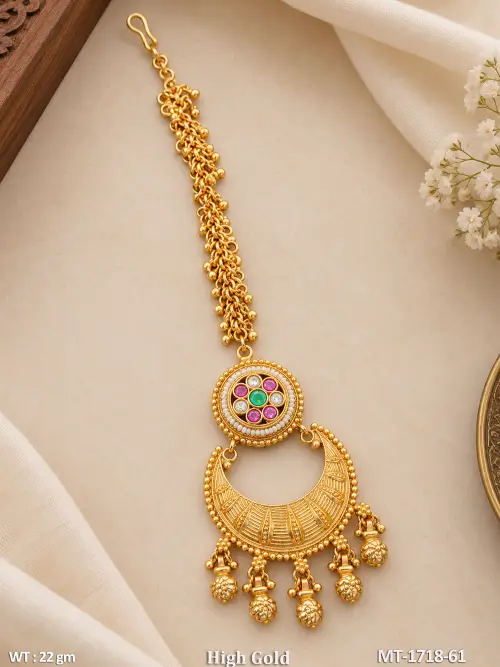 Graceful Stone-Studded Tikka, photo 2 of 2