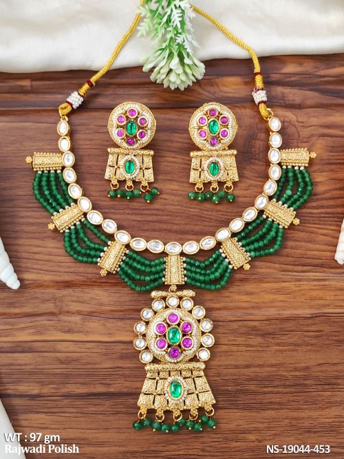 Traditional Jewellery Set in Rajwadi Finish for Women, photo 2 of 3