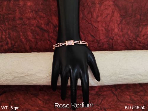 South Indian AD Kada in Rose Finish