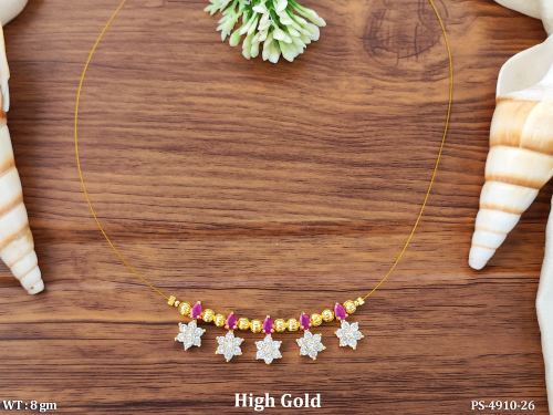 Modern High Gold Lightweight Pendant Chain for Women