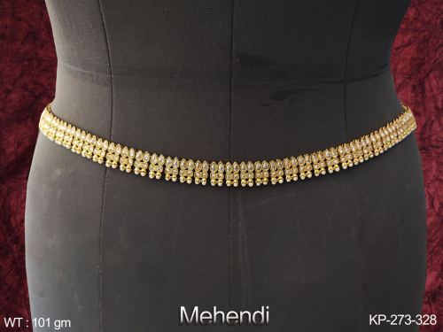 Mehendi Polish Party wear Beautiful Antique Design Antique Jewellery KamarPatta (Hip Belt)    