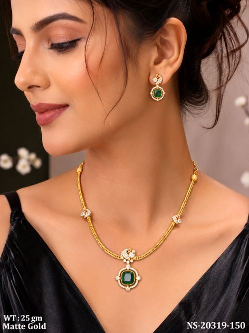 Party Wear Matte Finish Jewellery Set for Women