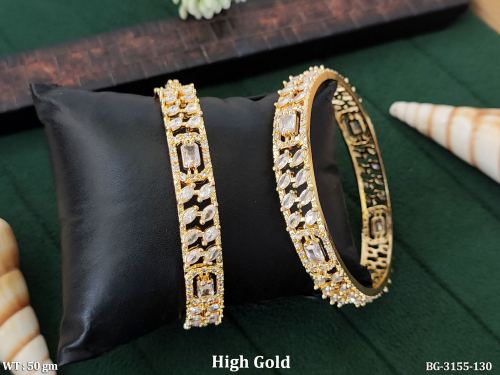 American Diamond Openable Bangles Set