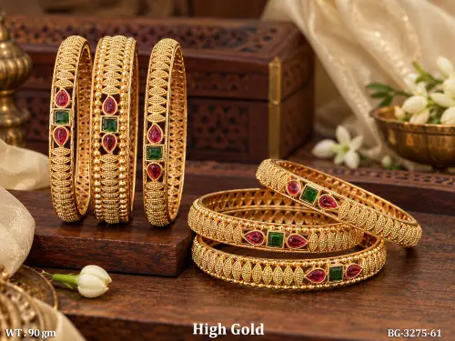 Antique Square Bangles for Women Set of 6, photo 2 of 3