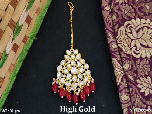 Tikka with Pearls in Ruby, photo 4 of 6