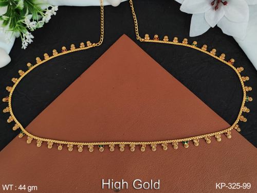 Antique Jewellery Beautiful Designer High Gold Polish Party Wear Hip Belt 