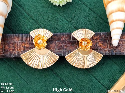 Western Fan Shape Statement Earrings, photo 2 of 2