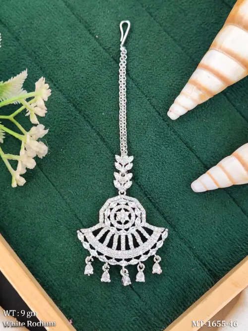 Fancy Drop Maang Tikka Traditional Wedding Accessory