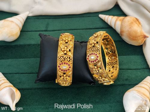 Rani White Bangles Set of 2