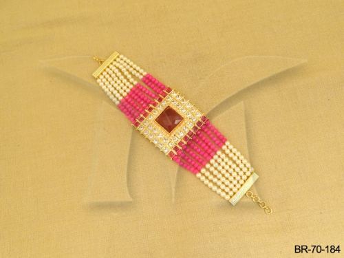 Antique Bracelet with Pearls in Rani, photo 2 of 3