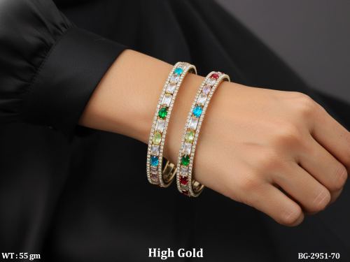 CZ Bangles Set of 2
