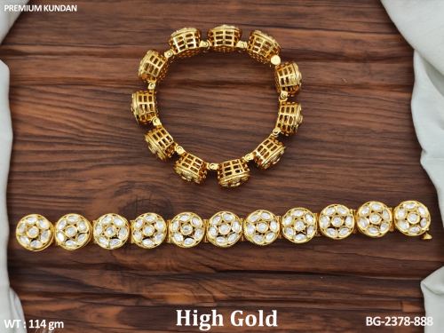 Party Wear Kundan Bangles for Women Set of 2, photo 2 of 2
