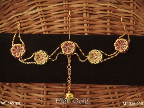 Stone-Studded South Indian Tikka