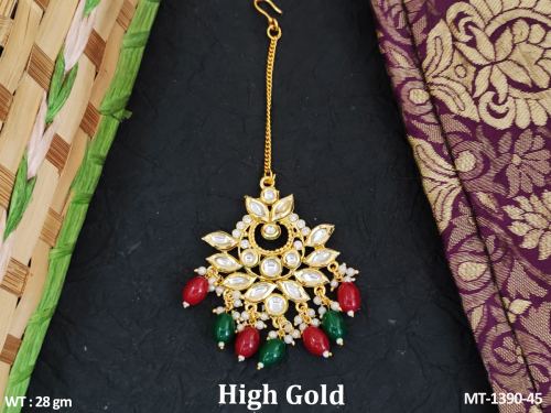 Classic Maang Tikka with Pearls