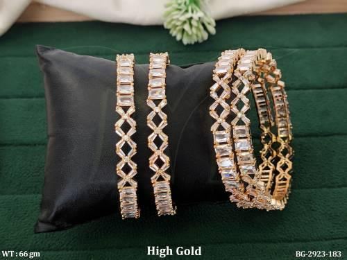 AD Bangles for Women Set of 4
