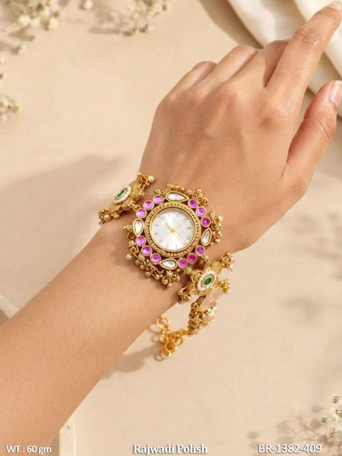 Rajwadi Antique Designer Bracelet Watch