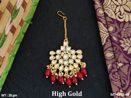 Classic Party Wear Kundan Tikka
