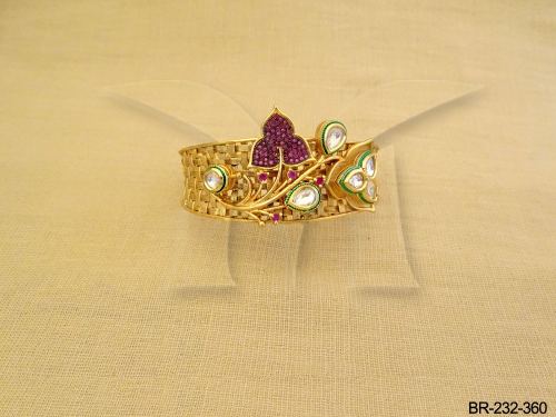 Kundan Floral Bracelet, photo 2 of 2