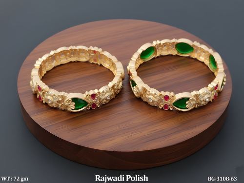 Designer Floral Pattern Bangles Set Wedding Wear Jewellery