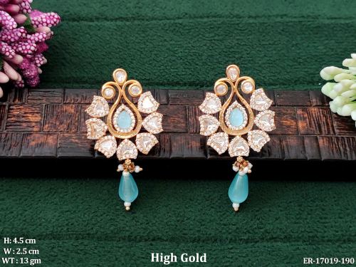 Classic Party Wear Floral Drop Earrings for Women