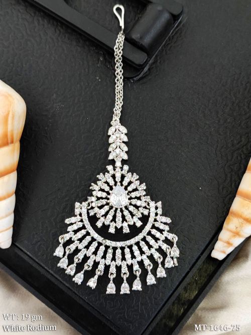 Premium American Diamond Maang Tikka Wedding Wear