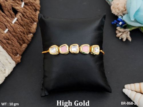 Classic Kundan Bracelet with Stone Work