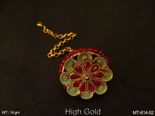 Tikka with Floral Design