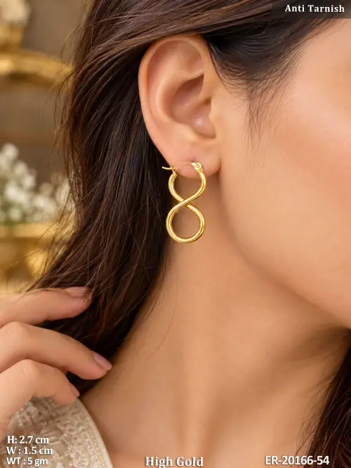 Infinity Hoop Earrings for Women