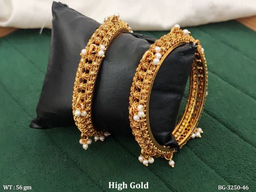 Pearl Bangles with Floral Design, photo 2 of 4
