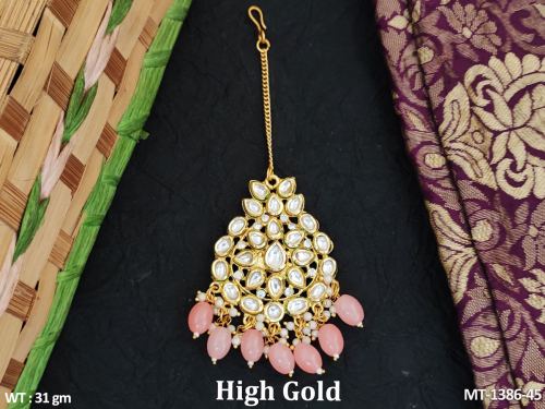 Tikka with Pearls in Peach, photo 5 of 6