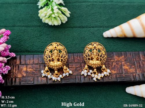 Classic Stone-Studded Earrings