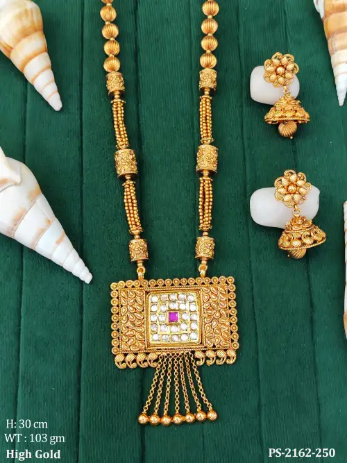 Rectangular shape Style Long Designer Pendant