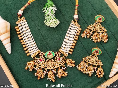 Rajwadi Finish Necklace Set for Women