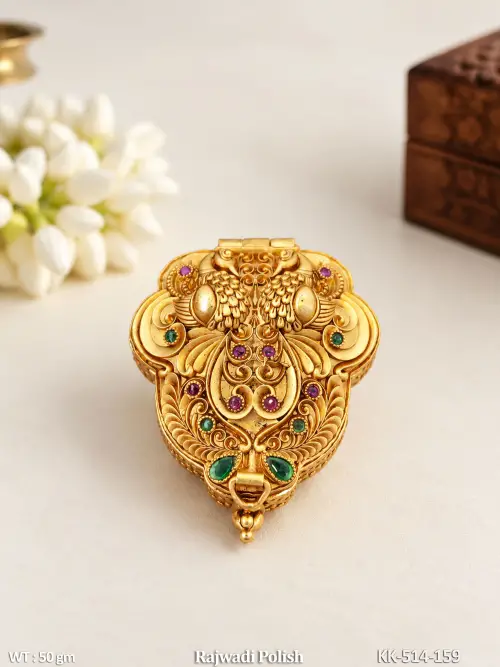 Stone-Studded Royal Sindoor Dabbi