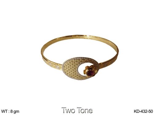Minimal Oval Kada in Two-Tone Finish for Women, photo 2 of 2