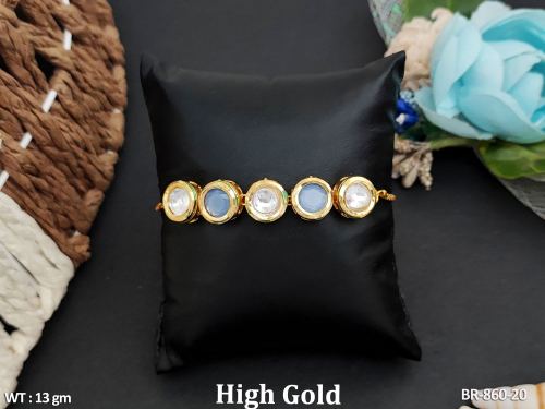 Classic Stone-Studded Bracelet in Gray, photo 5 of 10