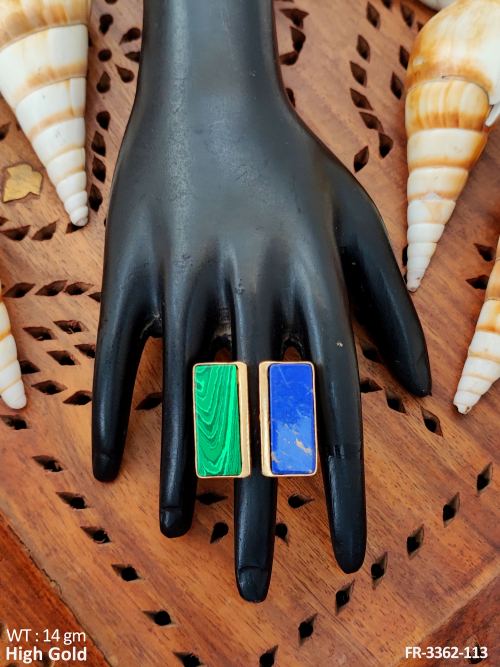 Beautiful Full Stone High Gold Designer Finger Rings   