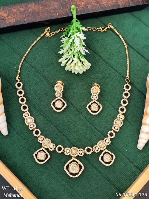 Festive Mehendi Finish Necklace Set for Women, photo 2 of 3