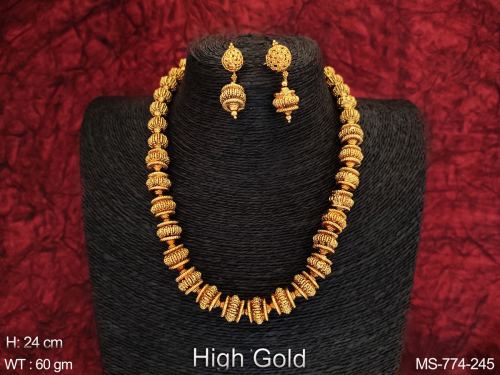 High golden artificial antique beads traditional mala