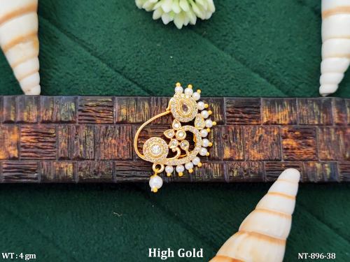 Traditional Antique Nath Fancy Designer Nose Ring