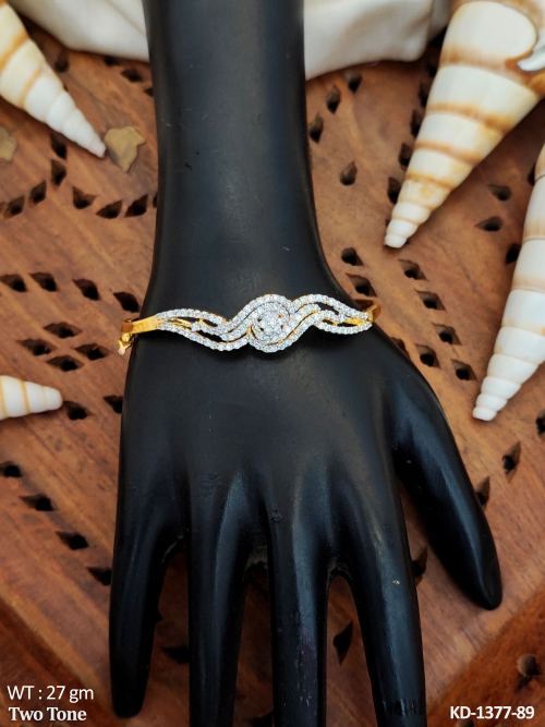 Designer Two Tone Polish Fancy Style Kada 