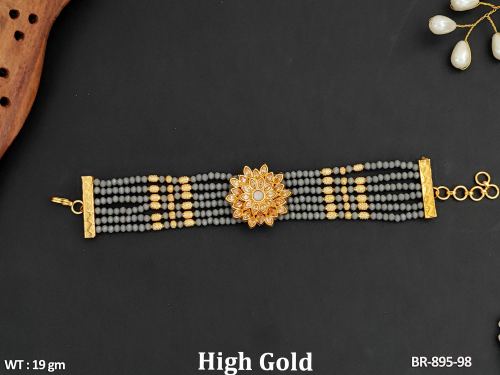 Graceful Stone-Studded Bracelet for Women in Gray, photo 5 of 8