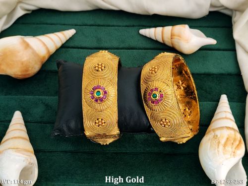 Antique Round Bangles for Women Set of 2